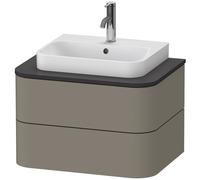 Duravit Happy D.2 Plus Meuble sous-vasque sur console suspendu, 650x480 mm, 2 tiroirs, pour vasque à poser, HP496009292