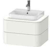 Duravit Happy D.2 Plus Meuble sous-vasque sur console suspendu, 650x480 mm, 2 tiroirs, pour vasque à poser, HP4960084840010