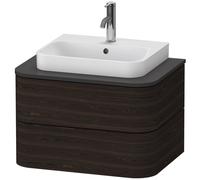 Duravit Happy D.2 Plus Meuble sous-vasque sur console suspendu, 650x480 mm, 2 tiroirs, pour vasque à poser, HP496006969