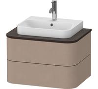 Duravit Happy D.2 Plus Meuble sous-vasque sur console suspendu, 650x480 mm, 2 tiroirs, pour vasque à poser, HP4960075750010