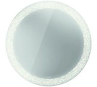 Duravit Happy D.2 Plus Miroirs ronds avec éclairage, version capteur, 900x900x47mm, blanc mat, HP7481G00000000, Exécution: Décoration de champ de lumière : organique