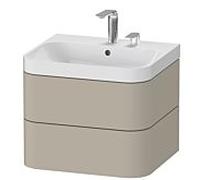 Duravit Happy D.2 lavabo avec meuble 57.5 cm beige HP4345E6060