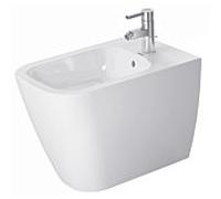 Duravit Happy D.2 stand Bidet 22671000001 avec trop-plein, 1 trou de coq, blanc, wondergliss