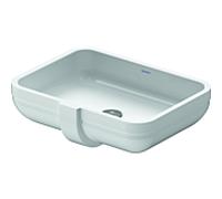 Duravit Happy D.2 vasque à encastrer 0457480000 48 x 34 cm, blanc, installation par le bas, sans trou pour robinet