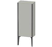 Duravit haut moyen XViu XV1305LB207 40x24x89cm, noir mat, porte à gauche, gris béton mat