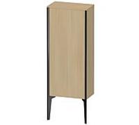 Duravit haut moyen XViu XV1305LB271 40x24x89cm, noir mat, porte à gauche, chêne méditerranéen