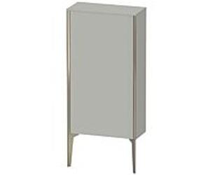 Duravit haut moyen XViu XV1306LB107 50x24x89cm, champagne mat, porte à gauche, gris béton mat