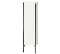 Duravit haut moyen XViu XV1315LB218 40x24x133cm, noir mat, porte à gauche, blanc mat