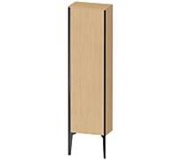 Duravit haut moyen XViu XV1315LB230 40x24x133cm, noir mat, porte à gauche, chêne naturel
