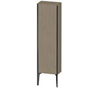 Duravit haut moyen XViu XV1315LB235 40x24x133cm, noir mat, porte à gauche, chêne terra
