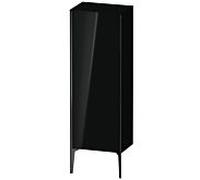 Duravit haut moyen XViu XV1326RB240 50x36x133cm, noir mat, porte à droite, noir brillant