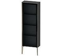 Duravit haut moyen XViu XV1366LB149 50x24x133cm, porte vitrée, champagne mat, porte à gauche, graphite mat