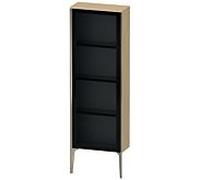 Duravit haut moyen XViu XV1366RB171 50x24x133cm, porte vitrée, champagne mat, porte à droite, chêne méditerranéen