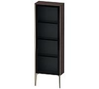 Duravit haut moyen XViu XV1366RB172 50x24x133cm, porte vitrée, champagne mat, porte à droite, chêne foncé brossé