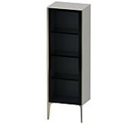 Duravit haut moyen XViu XV1368RB107 50x36x133cm, porte vitrée, champagne mat, porte à droite, gris béton mat