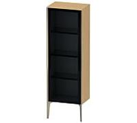 Duravit haut moyen XViu XV1368RB130 50x36x133cm, porte vitrée, champagne mat, porte à droite, chêne naturel