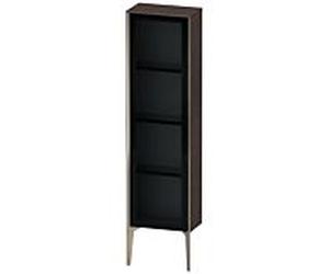 Duravit haut XV1365LB172 40x24x133cm, porte vitrée, champagne mat, porte à gauche, chêne foncé brossé