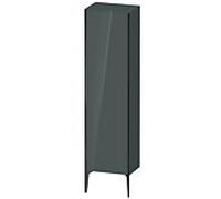 Duravit haut XViu XV1336LB238 50x36x177cm, noir mat, porte à gauche, gris dolomiti brillant