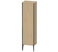 Duravit haut XViu XV1336RB271 50x36x177cm, noir mat, porte à droite, chêne méditerranéen