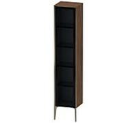 Duravit haut XViu XV1375RB121 40x36x177cm, porte vitrée, champagne mat, porte à droite, noyer foncé