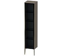 Duravit haut XViu XV1375RB190 40x36x177cm, porte vitrée, champagne mat, porte à droite, flanelle gris soie mat
