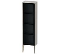 Duravit hauteur XViu XV1365RB107 40x24x133cm, porte vitrée, champagne mat, porte à droite, gris béton mat