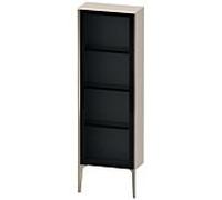 Duravit hauteur XViu XV1366LB191 50x24x133cm, porte vitrée, champagne mat, porte à gauche, taupe mat