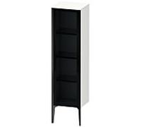 Duravit hauteur XViu XV1367RB218 40x36x133cm, porte vitrée, noir mat, porte à droite, blanc mat