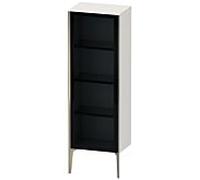 Duravit hauteur XViu XV1368LB185 50x36x133cm, porte vitrée, champagne mat, porte à gauche, blanc brillant