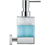 Duravit Karree Seifenspender 0099541000 7 x 12,4 cm, montage mural, verre blanc mat, Halter chromé