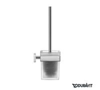 Duravit Karree Porte-brosse WC avec brosse, 0099571000,