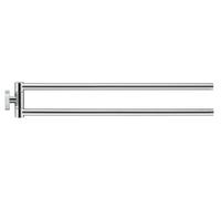 Duravit Karree - Porte-serviettes double, rotatif, longueur 45 cm, chrome 0099581000