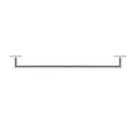 Duravit Porte-serviettes Karree 60 cm chromé 0099591000
