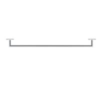 Duravit Porte-serviettes Karree Chrome 80 cm 0099601000