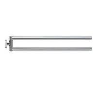 Duravit Porte-serviettes Karree 0099581000, 2 bras 45 cm, chromé rotatif