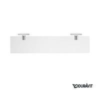 Duravit Karree tablette en verre 60cm, mat, chrome, 0099501000