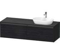 Duravit Ketho.2 bâti-support de lavabo en console, découpe de la vasque à droite, 1600x459x550mm, 2 tiroirs, K24889R16160000