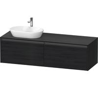 Duravit Ketho.2 bâti-support de lavabo en console, découpe de la vasque à gauche, 1600x459x550mm. 2 tiroirs, K24889L16160000