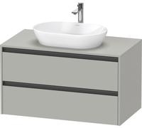 Duravit Ketho.2 bâti-support de lavabo sur console suspendu, 1000x568x550mm, 2 tiroirs, K24896007070000