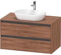 Duravit Ketho.2 bâti-support de lavabo sur console suspendu, 1000x568x550mm, 2 tiroirs, K24896079790000