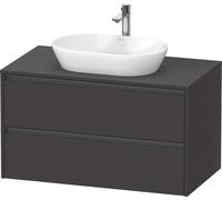 Duravit Ketho.2 bâti-support de lavabo sur console suspendu, 1000x568x550mm, 2 tiroirs, K24896080800000