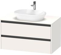 Duravit Ketho.2 bâti-support de lavabo sur console suspendu, 1000x568x550mm, 2 tiroirs, K24896084840000