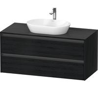 Duravit Ketho.2 bâti-support de lavabo sur console suspendu, 1200x568x550mm, 2 tiroirs, K24897016160000