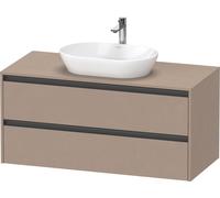 Duravit Ketho.2 bâti-support de lavabo sur console suspendu, 1200x568x550mm, 2 tiroirs, K24897075750000