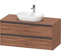 Duravit Ketho.2 bâti-support de lavabo sur console suspendu, 1200x568x550mm, 2 tiroirs, K24897079790000