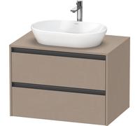 Duravit Ketho.2 bâti-support de lavabo sur console suspendu, 800x568x550mm, 2 tiroirs, K24895075750000
