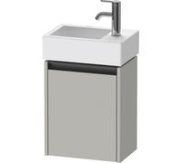 Duravit Ketho.2 bâti-support de lavabo suspendu, 1 porte, charnière à gauche, 364x440x238mm, pour Vero Air 072438, K25071L07070000, Couleur: DÃ©cor gris bÃ©ton mat
