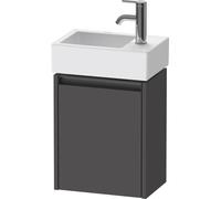 Duravit Ketho.2 bâti-support de lavabo suspendu, 1 porte, charnière à gauche, 364x440x238mm, pour Vero Air 072438, K25071L49490000, Couleur: Décor graphite mat