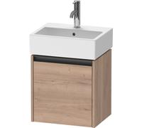 Duravit Ketho.2 bâti-support de lavabo suspendu, 1 porte, charnière à gauche, 434x440x338mm, pour Vero Air 072445, K25070L55550000, Couleur: Décor chêne marbré