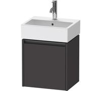 Duravit Ketho.2 bâti-support de lavabo suspendu, 1 porte, charnière à gauche, 434x440x338mm, pour Vero Air 072445, K25070L80800000, Couleur: Décor graphite super mat